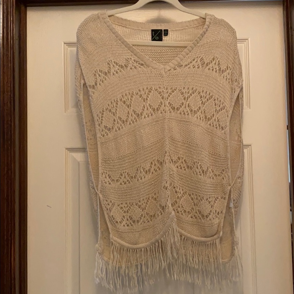 Lacey T/o sweater top- brand new